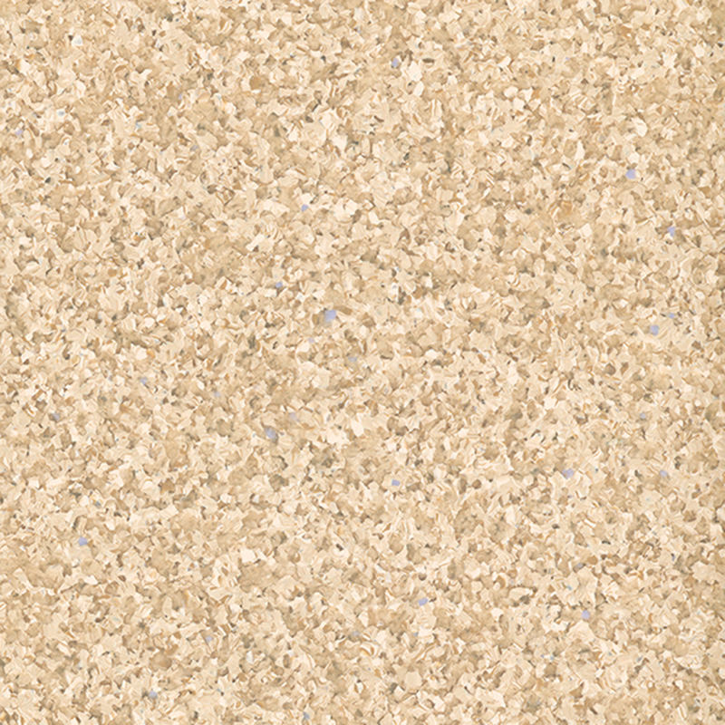 Wear-resistant aesthetic homogenous flooring