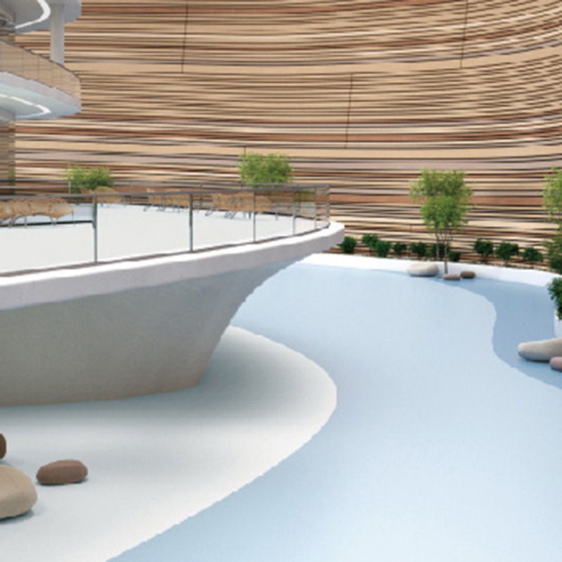 PUR polyurethane coating homogenous flooring